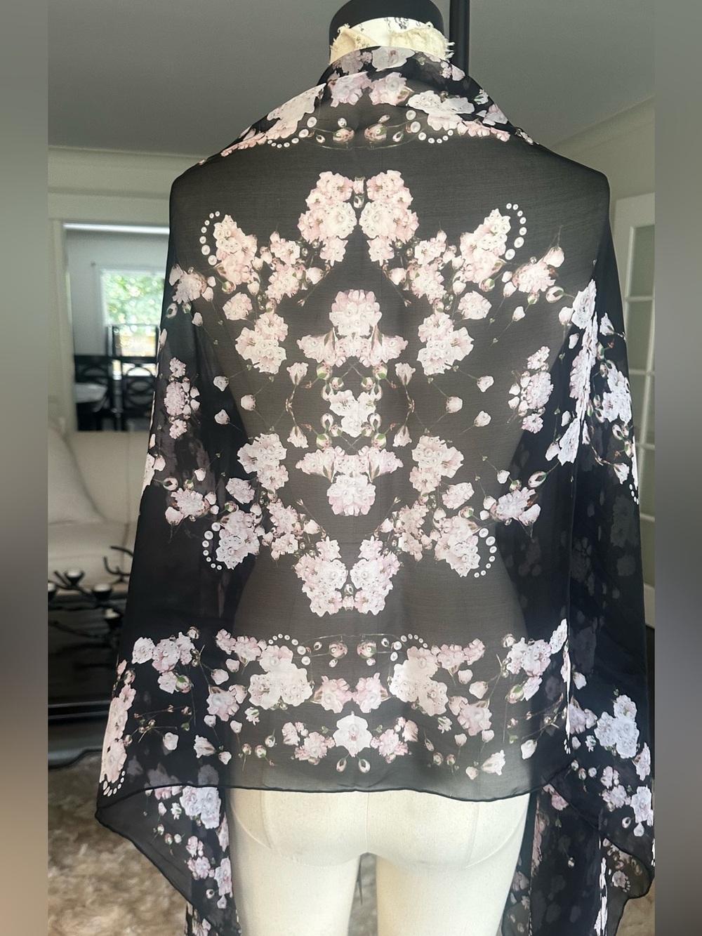 Givenchy silk floral scarf